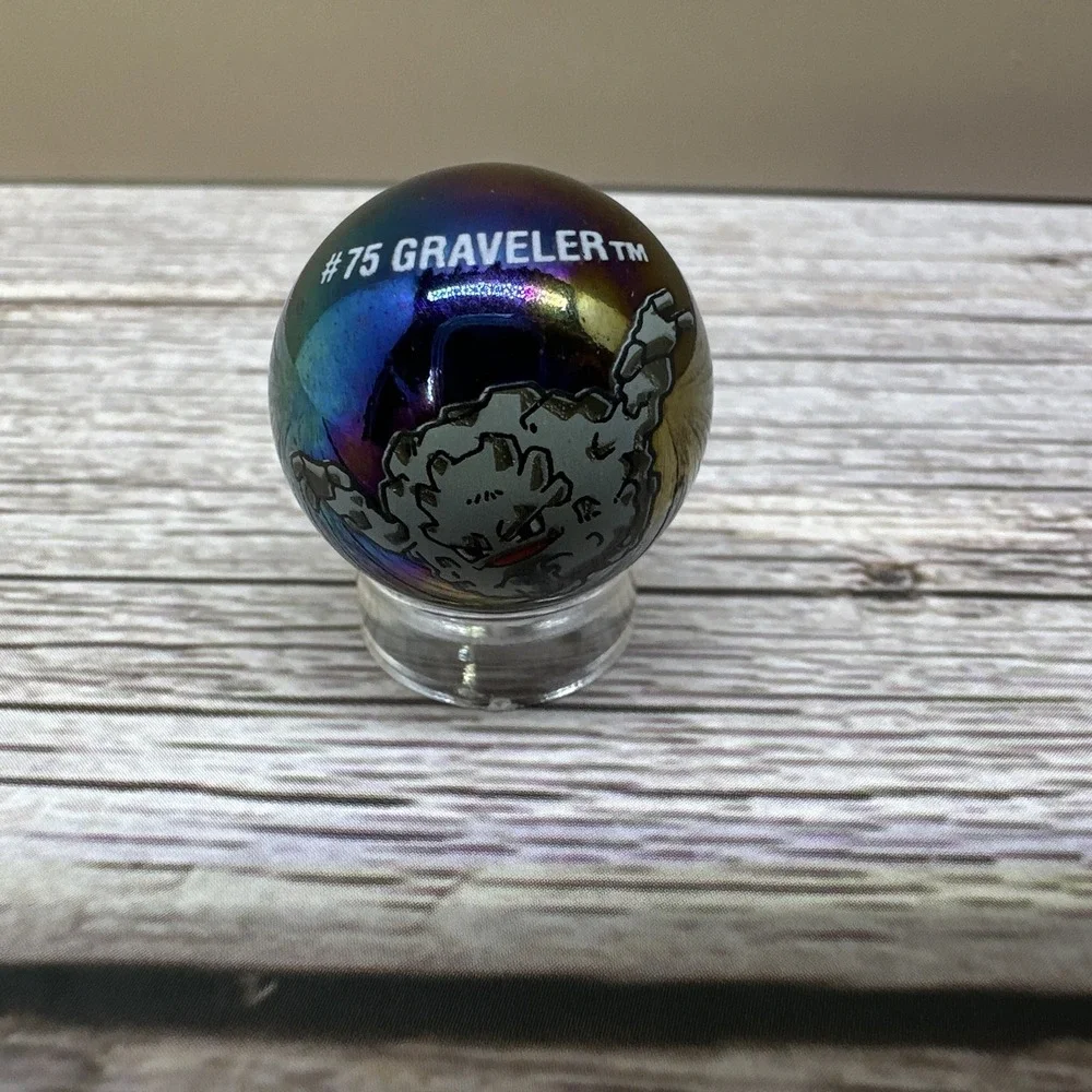 Pokemon Graveler #75 Holo Collector Marble Toy Biz 2000 Vintage Glass